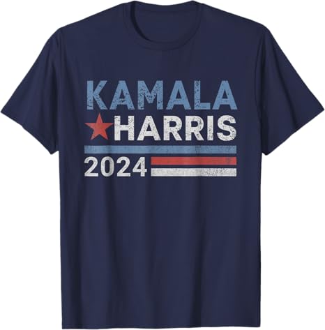 Vintage Kamala Harris 2024 For President Election Campaign T-Shirt