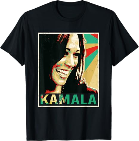 Madam President 2024 Kamala Harris Laughing Portrait T-Shirt